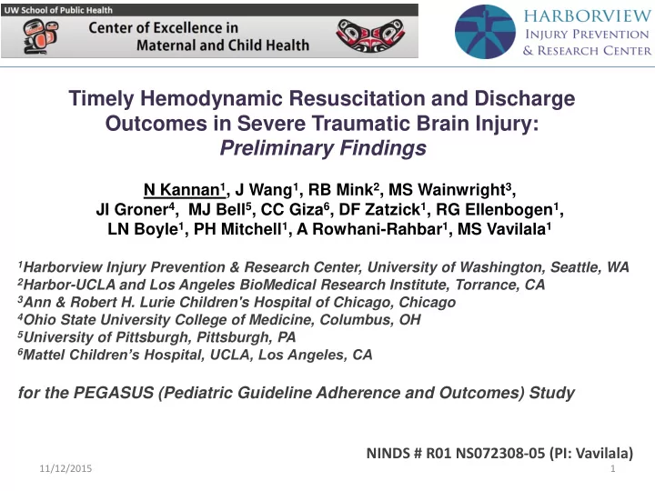 timely hemodynamic resuscitation and discharge outcomes