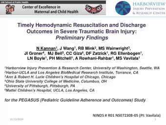 Timely Hemodynamic Resuscitation and Discharge  Outcomes in Severe Traumatic Brain Injury: