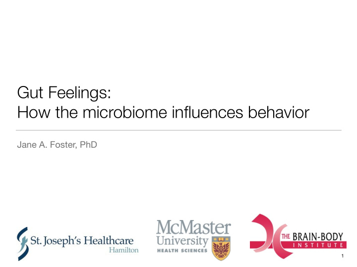 gut feelings how the microbiome influences behavior