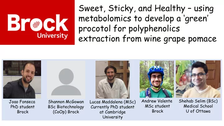 sweet sticky and healthy using metabolomics to develop a