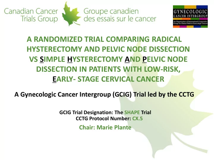 vs simple hysterectomy and pelvic node
