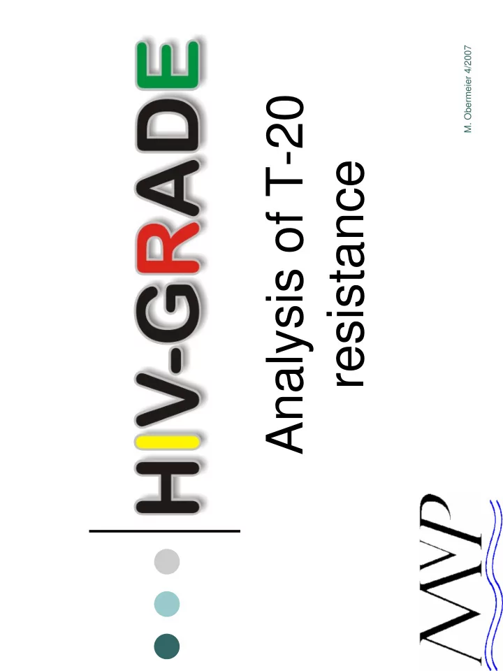 analysis of t 20 resistance hiv genome
