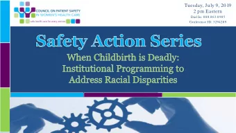 Tuesday, July 9, 2019  2 pm Eastern  Dial In: 888.863.0985  Conference ID: 3294289  Slide 1