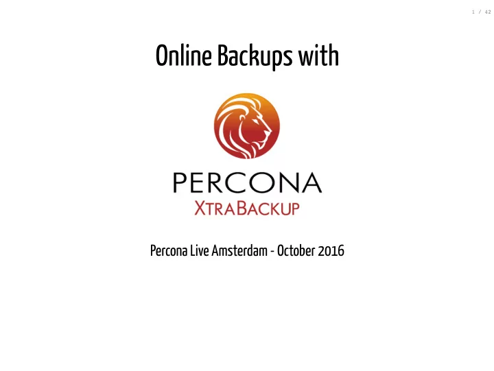 online backups with