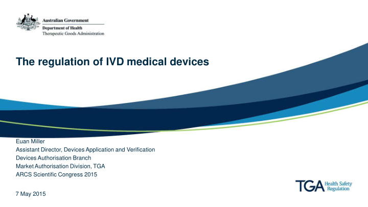 the regulation of ivd medical devices