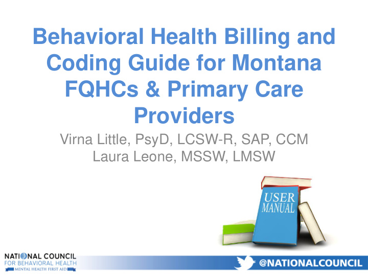 behavioral health billing and coding guide for montana