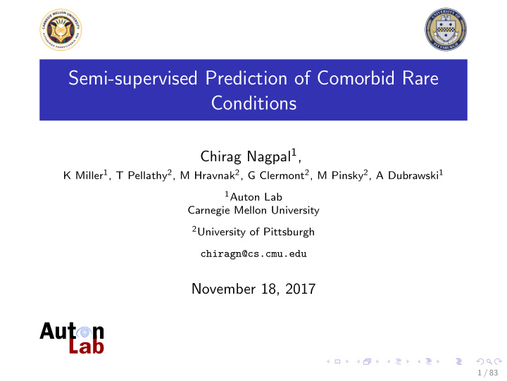 semi supervised prediction of comorbid rare conditions