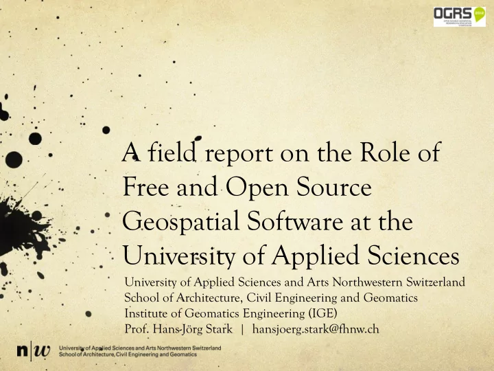 free and open source