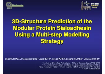 3D  3D-  -Str  Str  Struct  ucture  re Pr  Predict  ction  on of  of th  the  3D  3D  Struct
