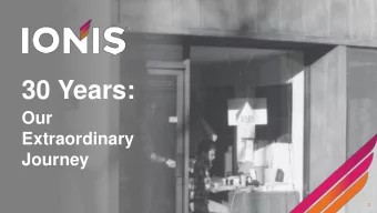 30 Years:  Our  Extraordinary  Journey  3  Prologue to an  Exciting Future  4  Novel Business