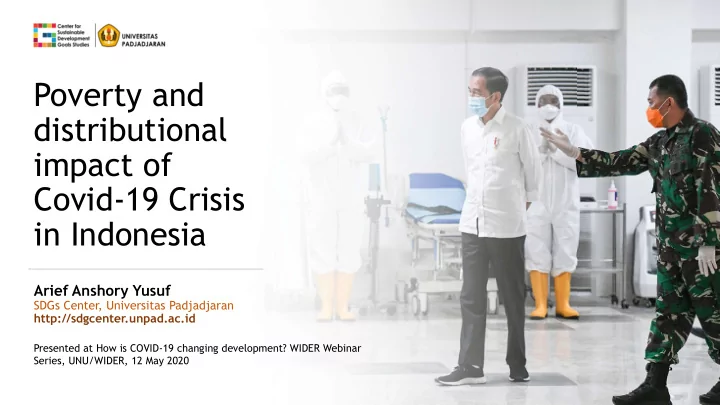 poverty and distributional impact of covid 19 crisis in