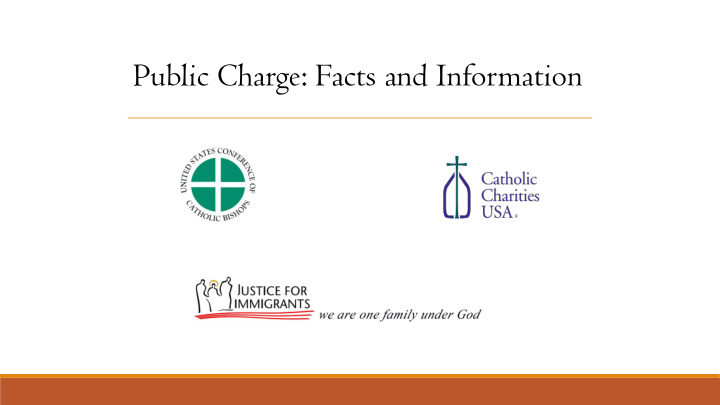 public charge facts and information agenda speakers