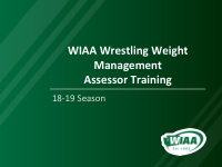 wiaa wrestling weight management assessor training