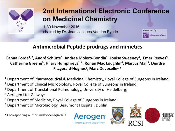 antimicrobial peptide prodrugs and mimetics