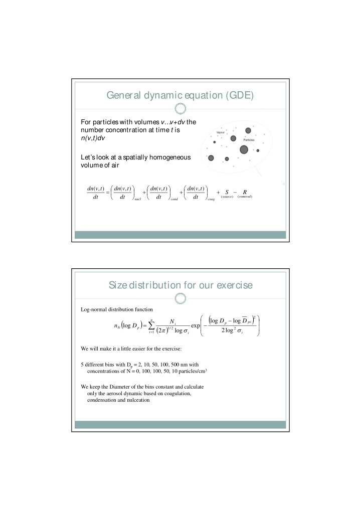 general dynamic equation gde