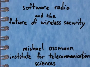 This presentation is an outgrowth of  work done under contract to the  Institute for