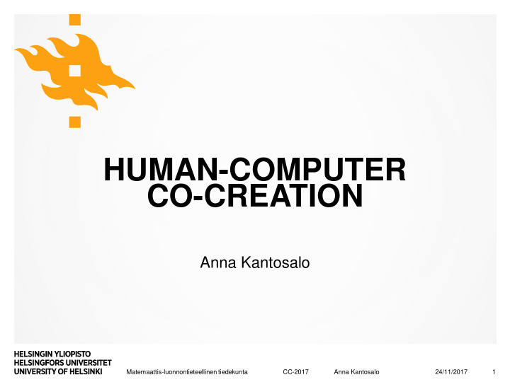 human computer co creation