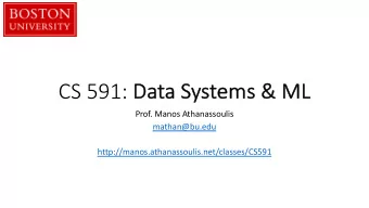 CS591 progress bar  Storage Layouts  NoSQL Engines  Rows vs Cols vs Hybrid  LSM-Trees  Distributed
