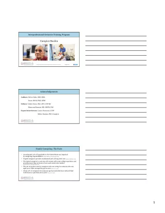 1  Opportunity to Support Caregivers  Providers Can Support Caregivers To:  Become more