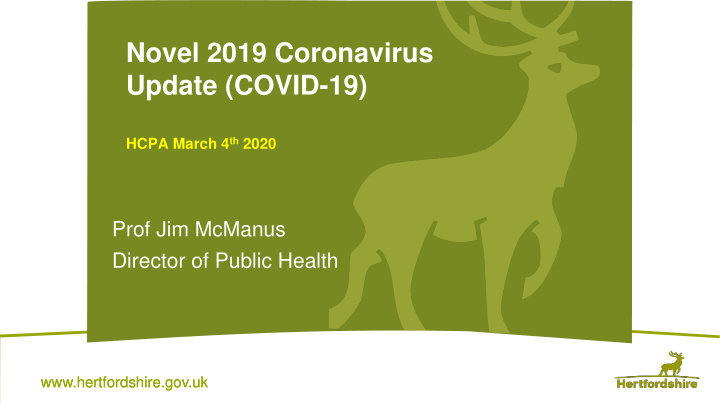 novel 2019 coronavirus update covid 19