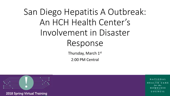 an hch health center s