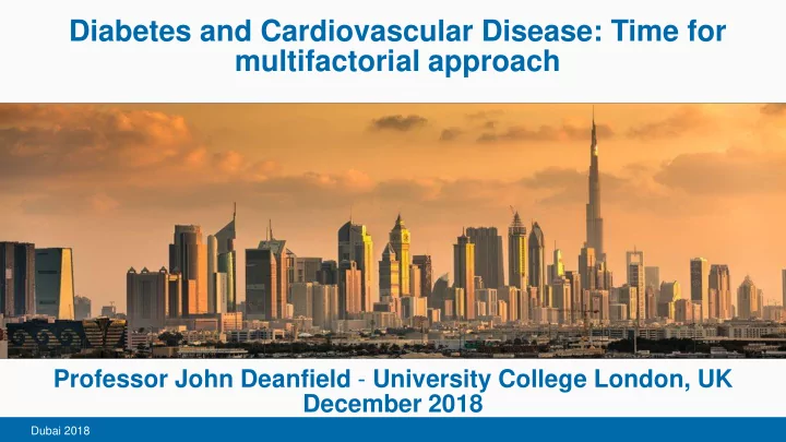 diabetes and cardiovascular disease time for