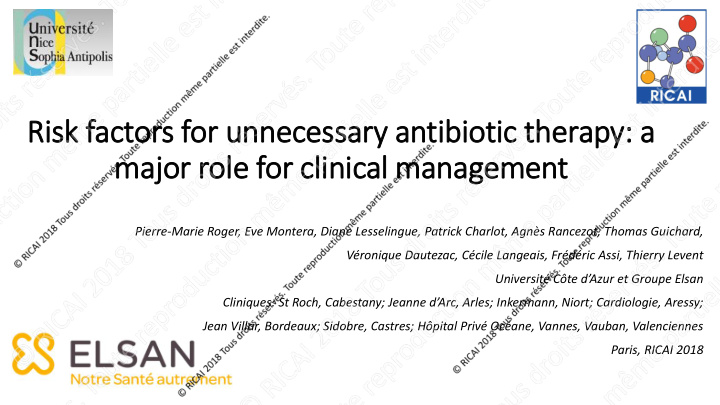 risk factors for unnecessary ry antibiotic therapy a majo