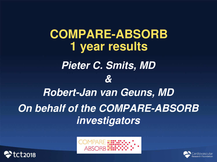 compare absorb 1 year results