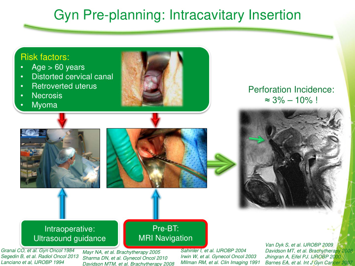 gyn pre planning intracavitary insertion