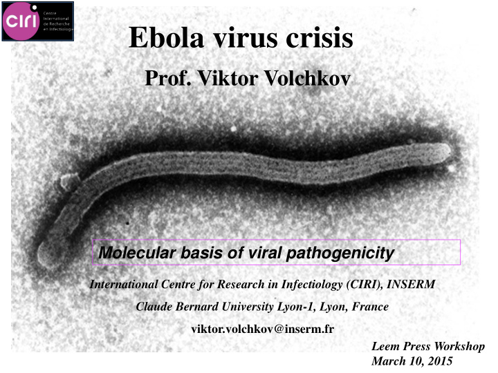 ebola virus crisis