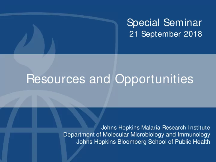 resources and opportunities