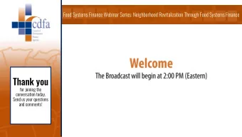 Thank you  for joining the  conversation today.  Send us your questions  and comments!  Food