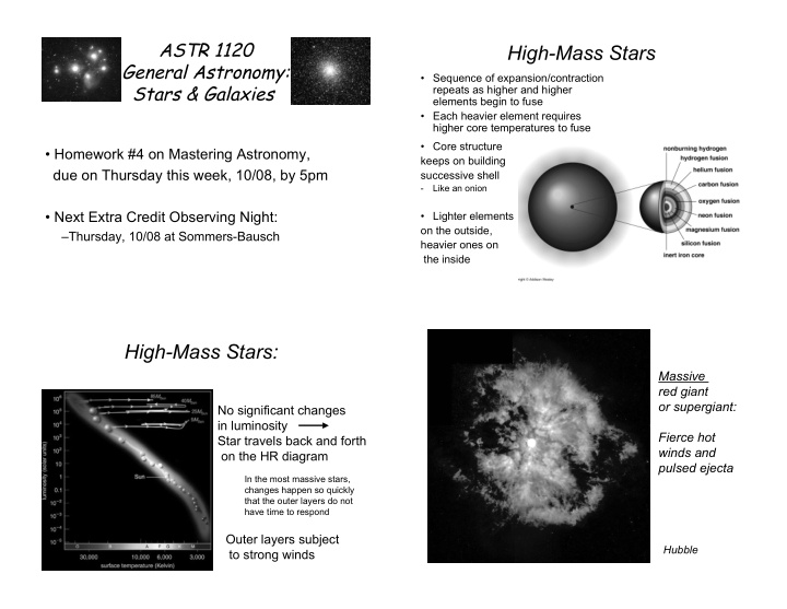 high mass stars