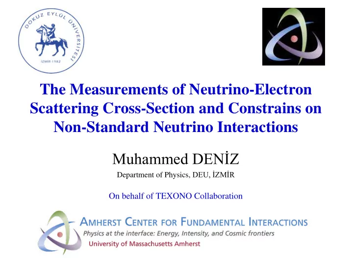 the measurements of neutrino electron scattering cross