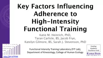 Department of Kinesiology, College of Human Ecology  http://bit.ly/fitlab