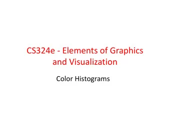 CS324e - Elements of Graphics  and Visualization  Color Histograms  Color Histogram  Plot number