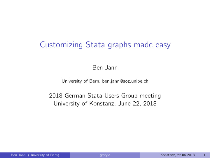 customizing stata graphs made easy