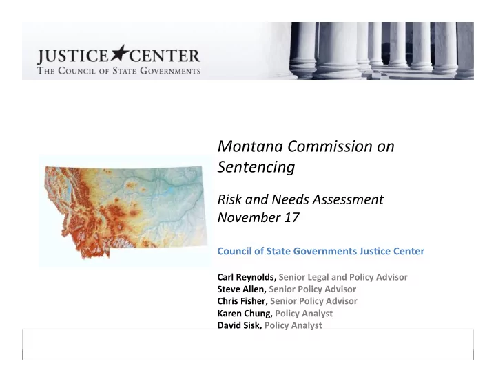 montana commission on sentencing