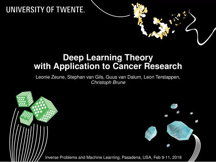 deep learning theory with application to cancer research