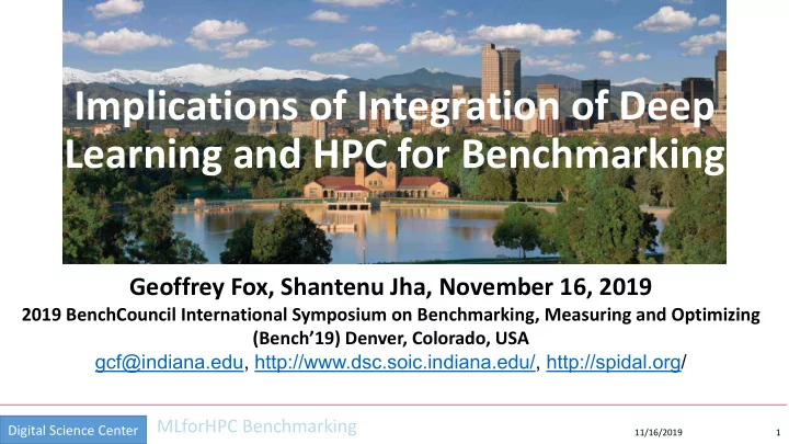 implications of integration of deep learning and hpc for