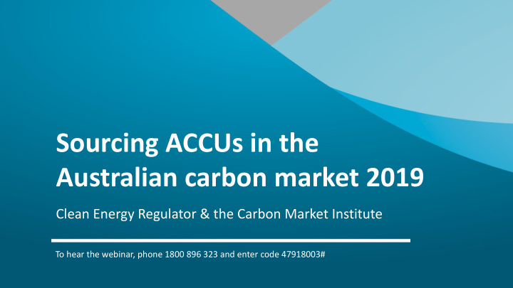 australian carbon market 2019