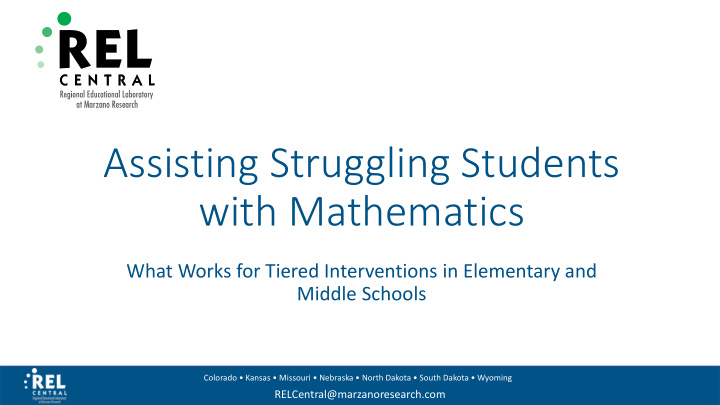 assisting struggling students with mathematics