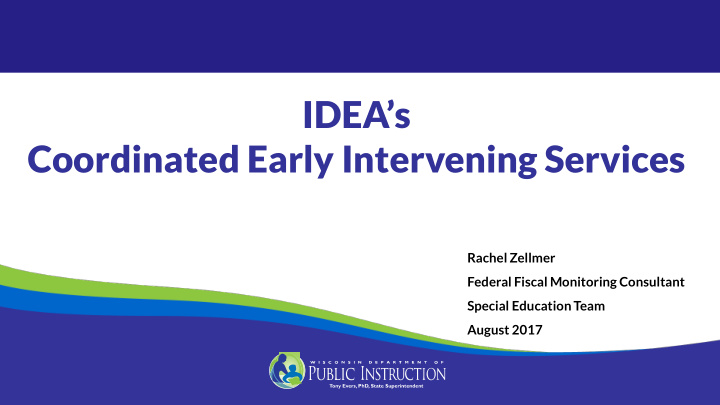 idea s coordinated early intervening services