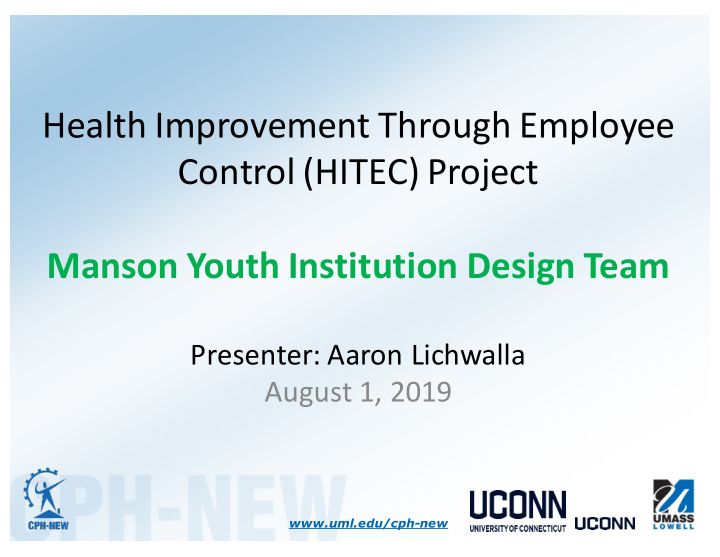 health improvement through employee control hitec project