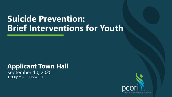 suicide prevention brief interventions for youth