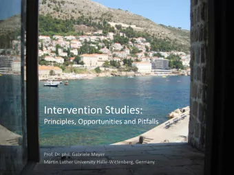 Prof. Dr. phil. Gabriele Meyer  Martin Luther University Halle-Wittenberg, Germany    20 English