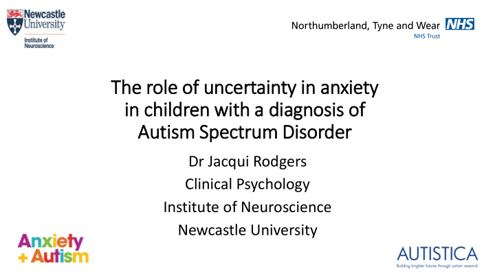 autism spectrum dis isorder