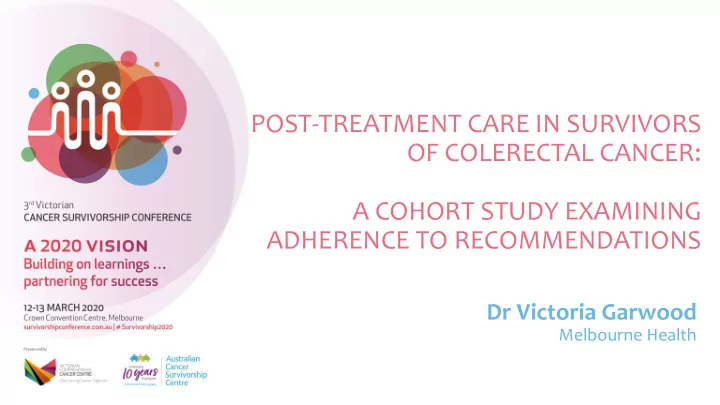 post treatment care in survivors