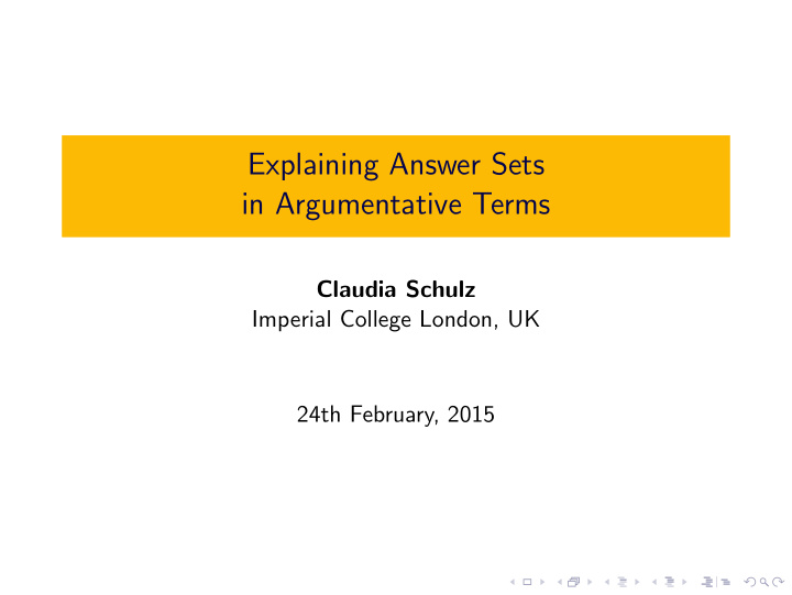 explaining answer sets in argumentative terms
