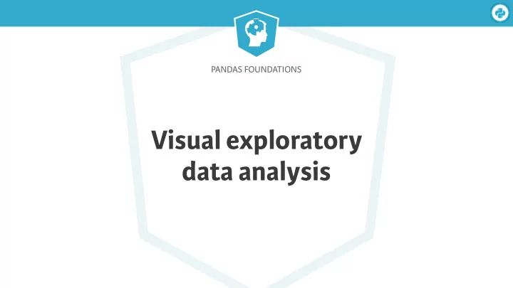 visual exploratory data analysis